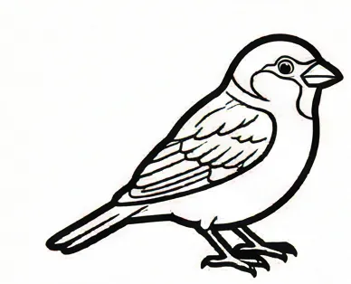 a bird sitting on top of a white sheet.webp